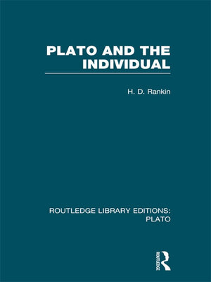 cover image of Plato and the Individual (RLE